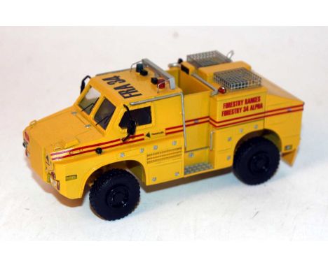 A CYP Models of Cyprus 1/50 scale resin factory built model of a Fire King, Australian Bush Fire vehicle, finished in yellow 