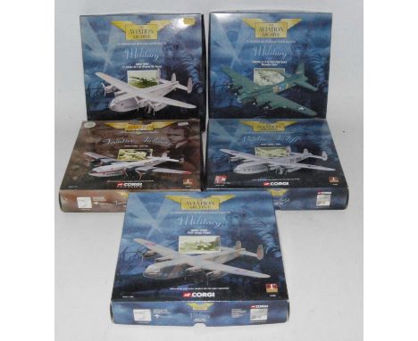 Ten various boxed Corgi Aviation Archive diecast aircraft, all appear as issued, Ref. Nos. to include 48201, 48203, AA30003, 