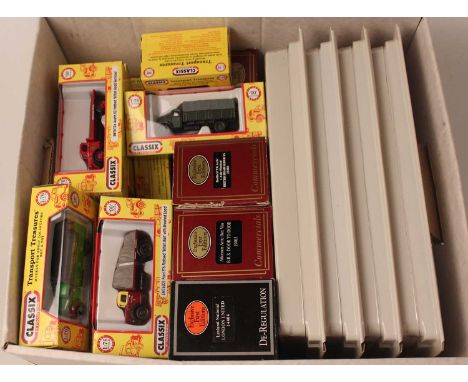 A collection of EFE and Classix 1/76 scale public transport commercial vehicles and saloons, the majority of examples are in 