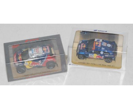 A Spark Models 1/43 scale Dakar buggy group, two boxed as issued examples, to include Ref. Nos. S4878 and S0823, both in orig