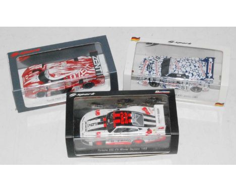 A Spark Models 1/43 scale Le Mans and Daytona race car group, three boxed as issued examples to include Ref. Nos 43DA83, S238