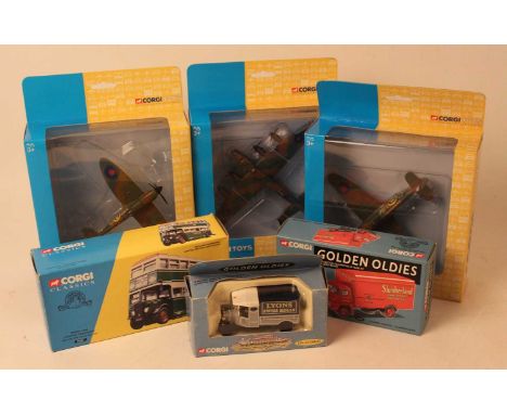 24 boxed Corgi Toy diecasts to include Corgi Classics, Corgi Toy model aircraft, and Golden Oldies, mixed examples to include