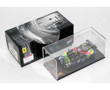 A BBR Models limited edition 1/200 pieces model of a 1/43 scale Ferrari 458 Italeri GT3 Monza Endurance Series race car, No. 