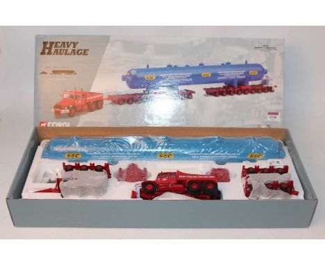 A Corgi Heavy Haulage model No. 18006 limited edition Northern Ireland Carriers, Scammell Contractor with Nicholas bogies and