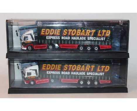 A Corgi Modern Trucks Eddie Stobart and related plastic cased diecast group to include a No. 75201 ERF curtainside, and a No.
