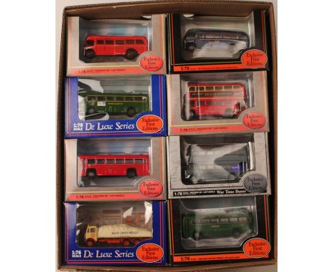 26 boxed EFE 1/76 scale public transport diecasts to include a wartime series Guy Arab 2, London Transport utility bus, a Lon