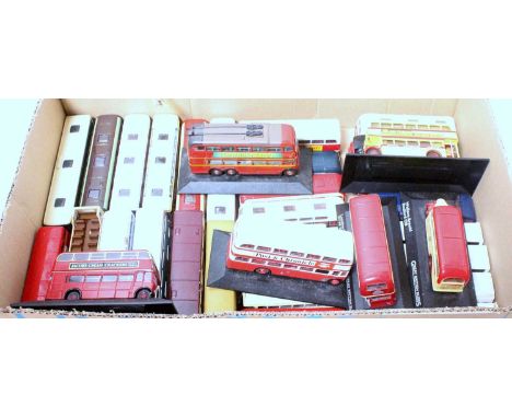 One box containing a quantity of mainly modern release EFE and Corgi Original Omnibus public transport diecasts, mixed region
