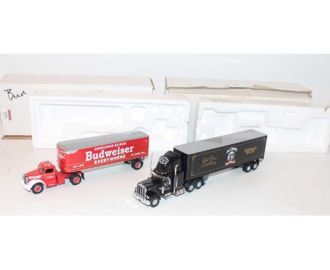 A Matchbox Collectables road transport diecast group to include No. 37904-9996 Jack Daniels Kenworth W900 tractor unit and tr