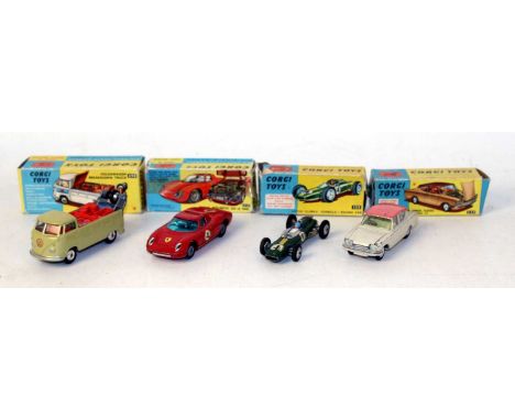 Four various boxed original Corgi Toys diecast vehicles all in original boxes, models with some playwear, boxes partly incomp