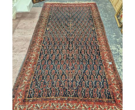 An antique Persian Malayer rug 347 x 180 cm