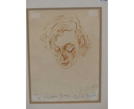 Felix Topolski (1907-1989) ARR. portrait head studies. Each signed and personally inscribed by the artist.