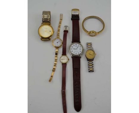 A SELECTION OF LADY'S &amp; GENTLEMAN'S WRIST WATCHES to include: Gent's Accurist and Lorus, Lady's Rotary, Sekonda, Tissot a