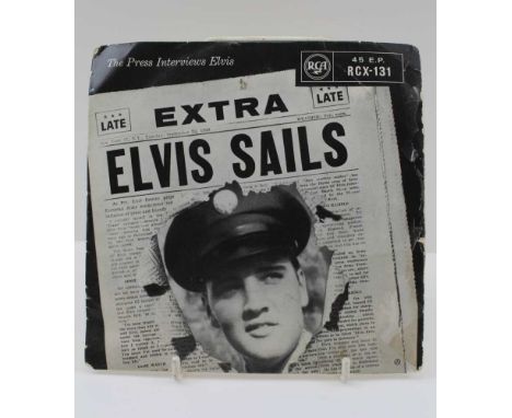 AN RCA 45 EP RECORD, RCX-131 "Elvis Sails", a press interview with Elvis Presley at Brooklyn Army Terminal, September 22nd 19