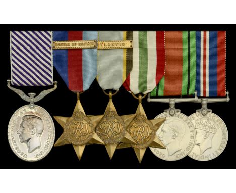The scarce 1940 ‘Coastal Command - Battle of Britain’ D.F.M. group of six awarded to Blenheim fighter wireless operator/air g