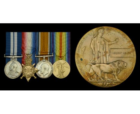 A fine Great War submariner’s D.S.M. group of four awarded to Acting Leading Stoker H. Heath, Royal Navy, who was decorated f