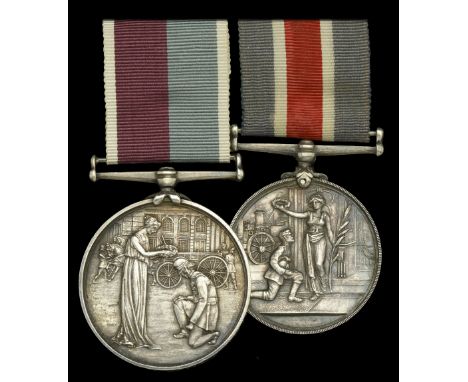 Pair: Inspector J. Brunker, London Salvage Corps  London Salvage Corps Long & Efficient Service Medal, silver (J. Brunker. Ju