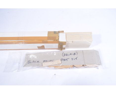 Box containing large quantity of BALSA sheets and BLACK MAGIC short kit