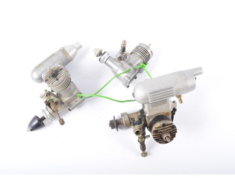3 x small R/C glow engines.