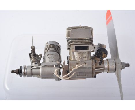 2 x R/C glow engines OS 40, SUPER TIGRE S61.