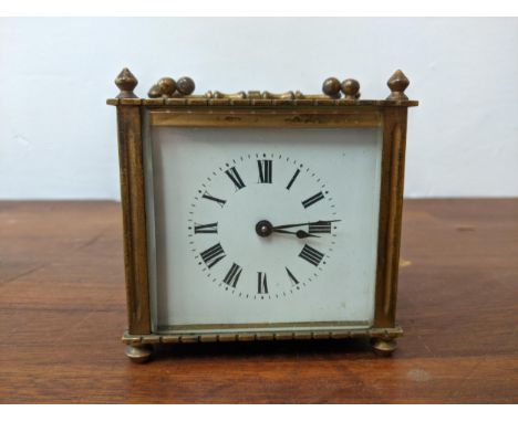 An early 20th century brass carriage clock Location:If there is no condition report shown, please request 