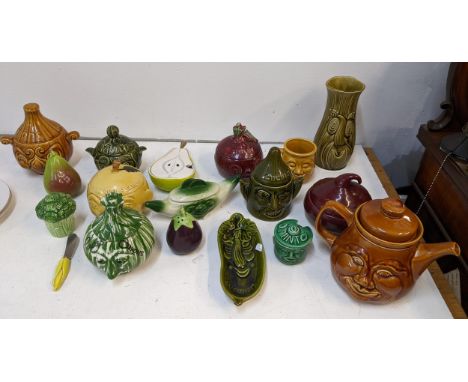 A collection of ceramics to include a collection of P&K Sadler sauce pots, an Aichi china Japanese tea set and other items A/