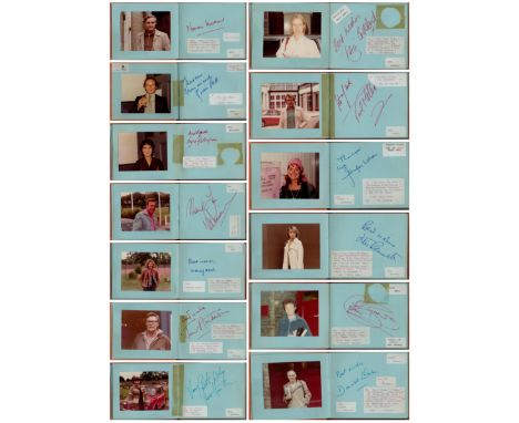 Entertainment Autograph book with photos and signatures such as Brian Peck, Jennifer Wilson, Jean Anderson, Donald Eccles, No