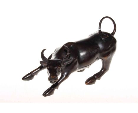 Bronze cow, 29cm.