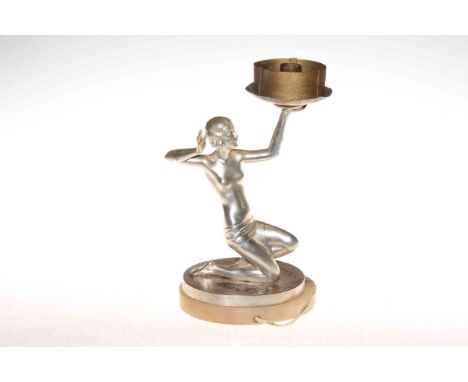 Art Deco lady table lamp.