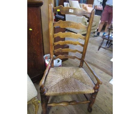 A ladder back chair&nbsp;