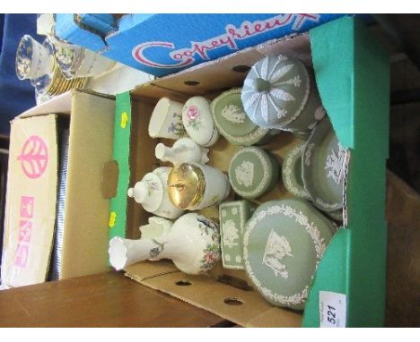 A box of Wedgwood and Royal Worcester&nbsp;