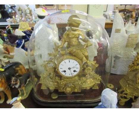 A gilt mantle clock&nbsp;