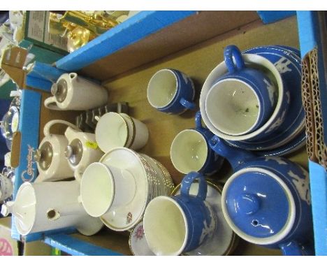 A box of china, to include Poole, T.G Green tally ho