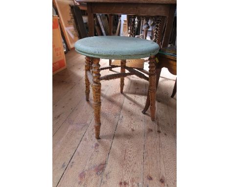 A coffee table, circular table and another, stool and pouffe