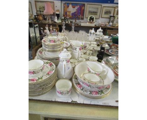 A large collection of Royal Worcester Royal Garden dinner and teaware