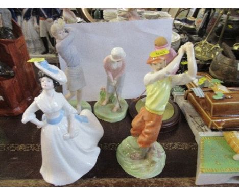 Five models including Royal Worcester golfer etc&nbsp;