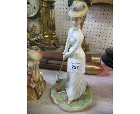 A Royal Worcester model, modelled by Ruth Van Ruckyevelt