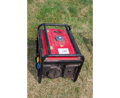 A Honda EM4500 110 volt and 240 volt petrol engined generator, engine turns.