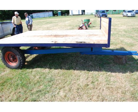 A hydraulically tipping trailer believed by "F.W. Wheatley" the load area 10 ft long x 78" wide. The ram is present but the h
