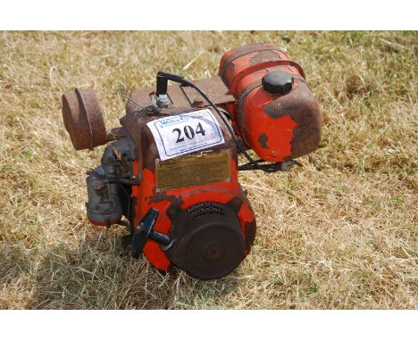 A Villiers petrol engine, engine turns.