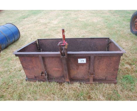 Tractor link box, with trip action, 63" wide x 32" deep.