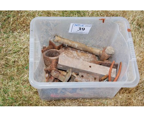 A quantity of gate hangings, mallet, pliers etc.