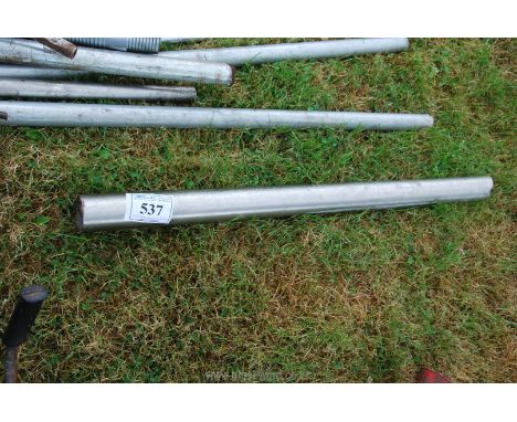 A piece of stainless steel pipe 3" diameter approx.