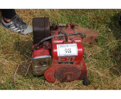 8 h.p. industrial commercial engine  [engine turns]
