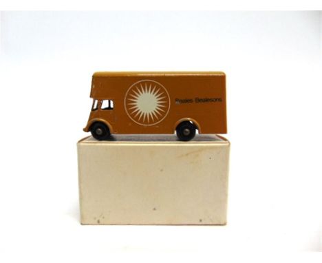 A RARE MATCHBOX 1-75 SERIES NO.46, REMOVAL VAN 'BEALES BEALSON' tan with a white roller-shutter to rear and black plastic whe