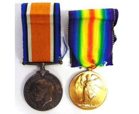 A GREAT WAR PAIR OF MEDALS TO PRIVATE W. TUCKER, SOMERSET LIGHT INFANTRY comprising the British War Medal 1914-20 and Victory