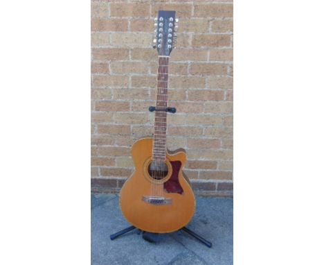 A TANGLEWOOD ELECTRO-ACOUSTIC GUITAR Model II Premier 'TW-145/12-SC', serial number '1127553', the mahogany body with a cedar