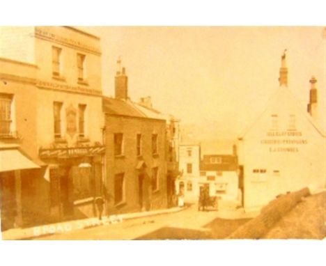 POSTCARDS - ASSORTED Approximately thirty-eight cards, including real photographic views of Broad Street, Lyme Regis; childre