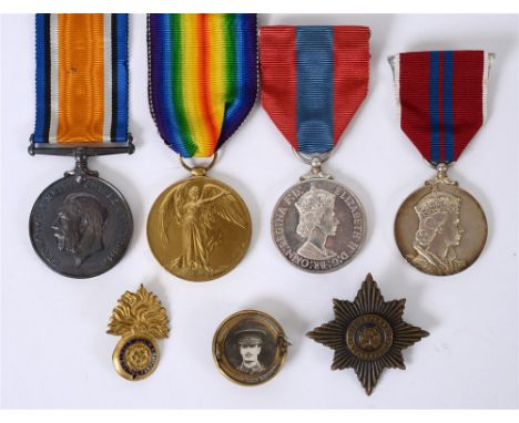 A GREAT WAR & LATER GROUP OF FOUR MEDALS TO PRIVATE D. GREANEY, ROYAL ARMY MEDICAL CORPS comprising the British War Medal 191