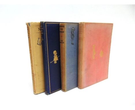 [CHILDRENS] Milne, A.A. The House at Pooh Corner, first edition, Methuen, London, 1928, pink cloth gilt, top edges gilt, map 