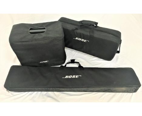 BOSE L1 MODEL 1S PORTABLE PA SYSTEM WITH B1 BASS MODULEcomprising Power Stand, Array loud speaker and extension, and B1 bass 